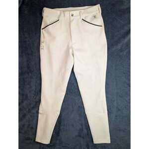 Equestly Elite Breeches - Women's XS - White/Navy - Minimally Used & Pristine